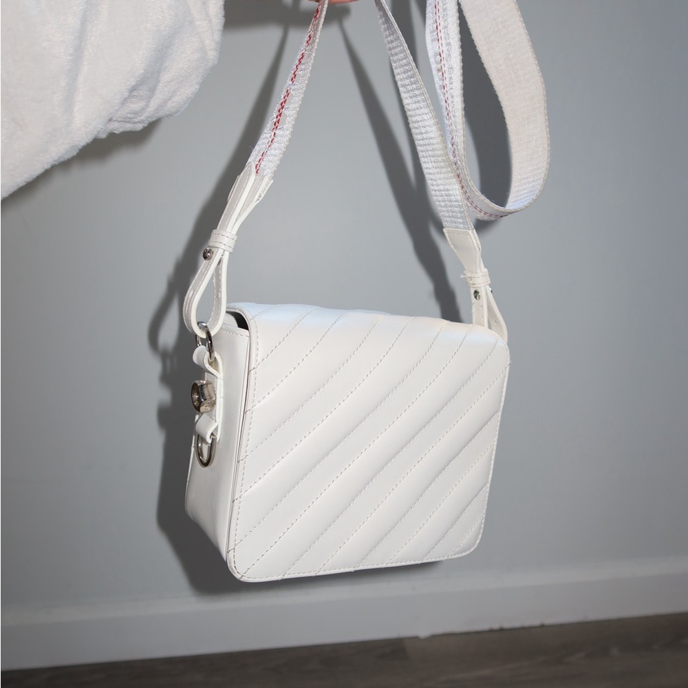 Off-White Quilted Crossbody Bag